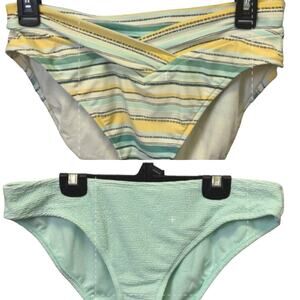 Lot of 2 Womens  Large Sunsets Separates Xhilaration Swim Bikini Bottoms